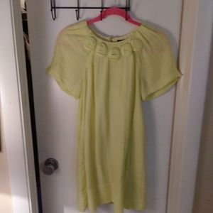 Pale yellow cotton dress